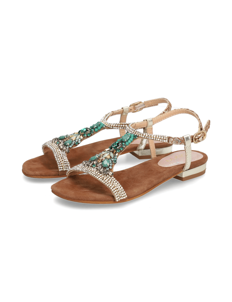 Lazzarini-Veloursleder-Sandale