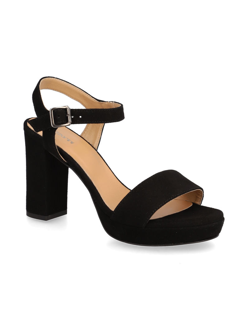 Lazzarini-Veloursleder-Sandale-schwarz