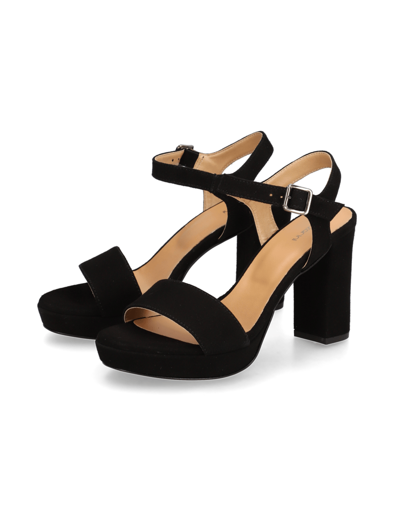 Lazzarini-Veloursleder-Sandale-schwarz