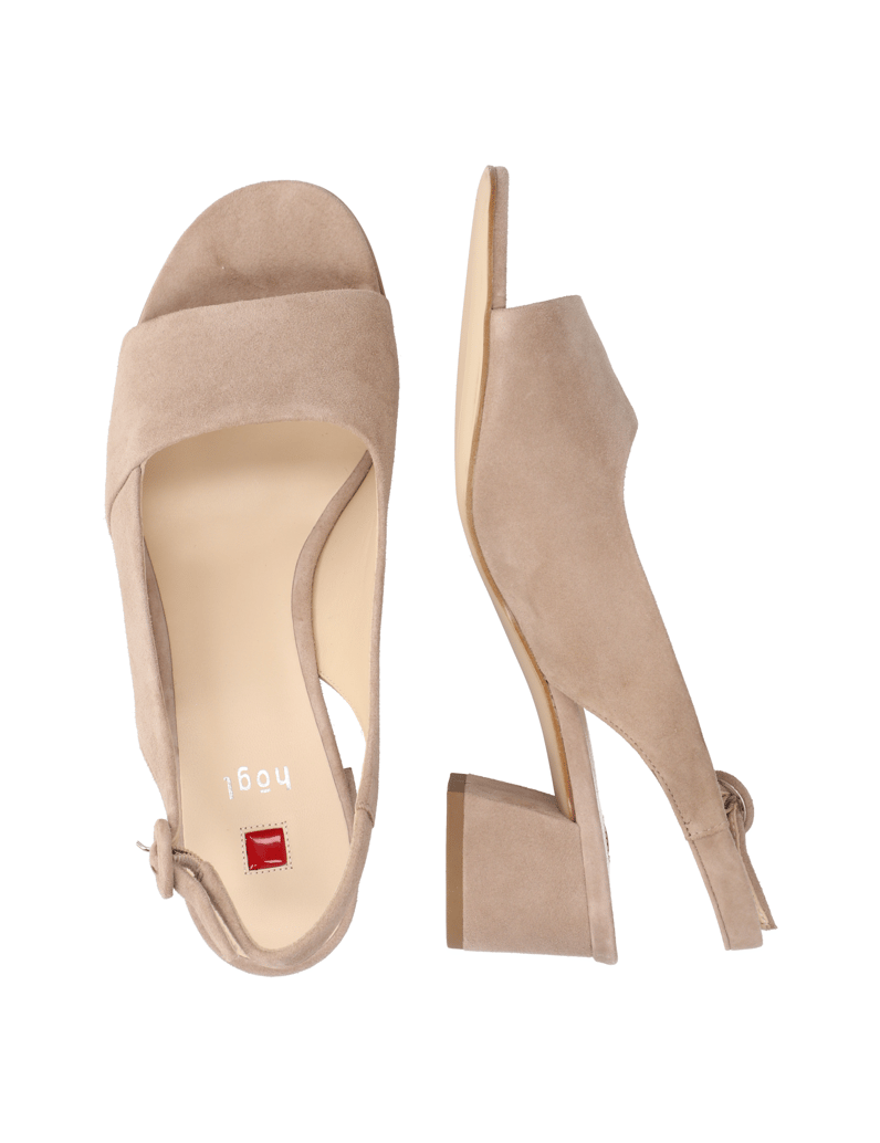 Högl-Veloursleder-Sandale-beige