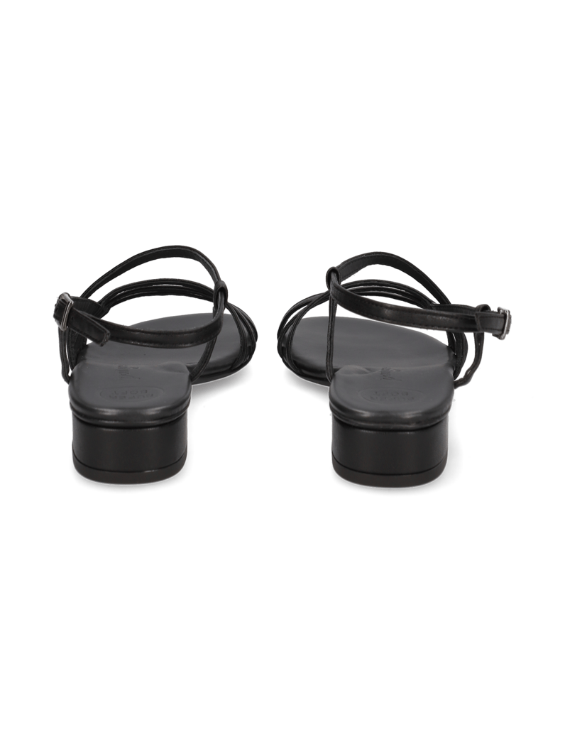 PAUL-GREEN-gladko-usnje-sandali-črna