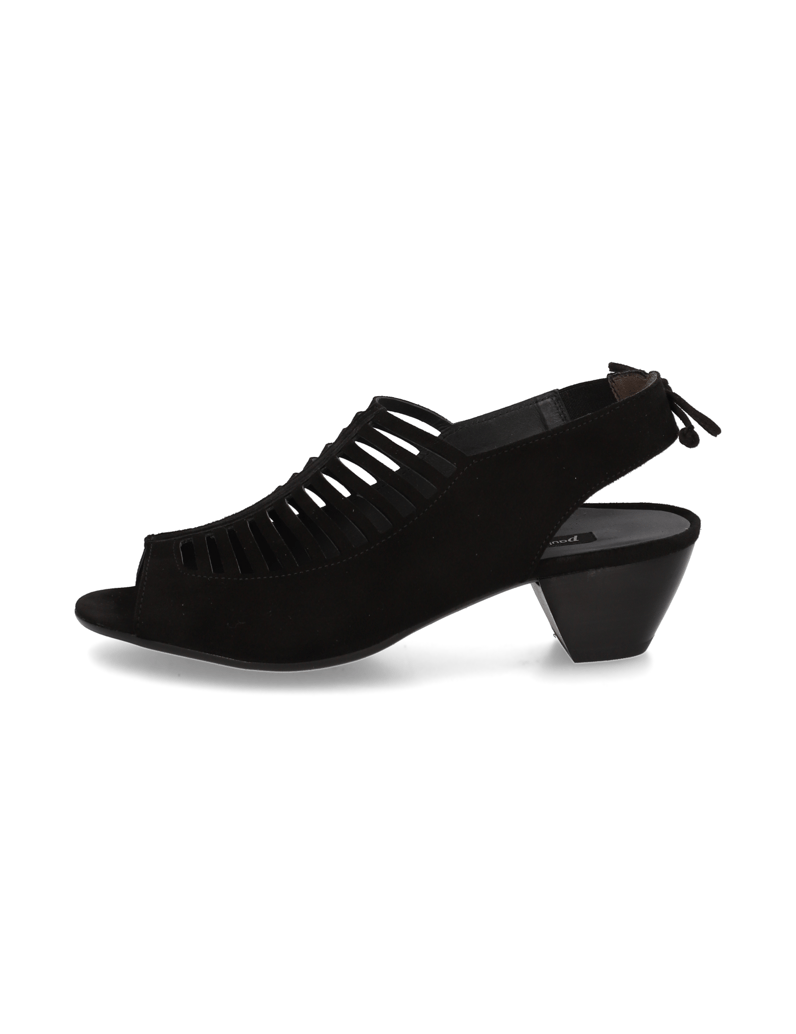 PAUL-GREEN-Veloursleder-Sandale-schwarz