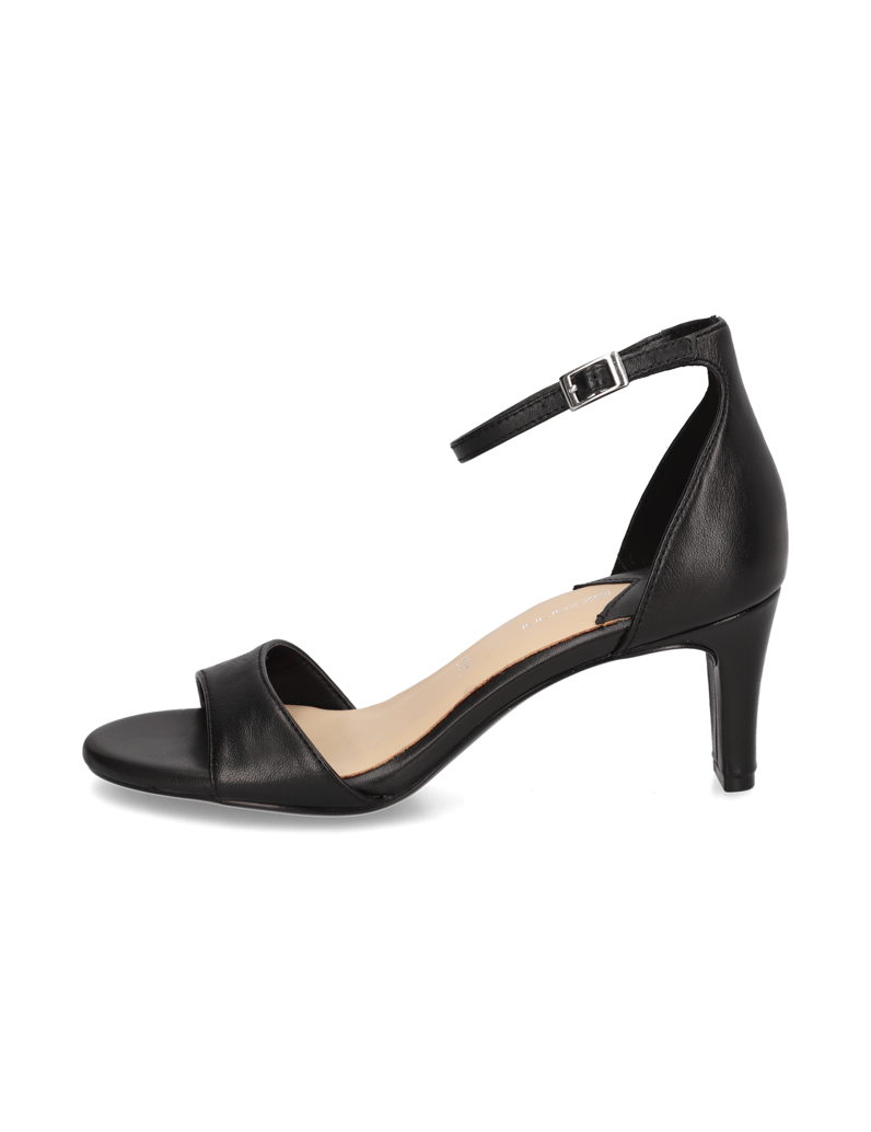 Lazzarini-hladká-koža-Sandále-čierna