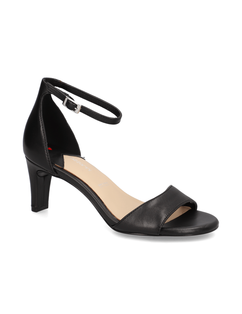 Lazzarini-hladká-koža-Sandále-čierna