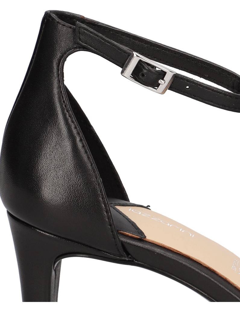 Lazzarini-hladká-koža-Sandále-čierna