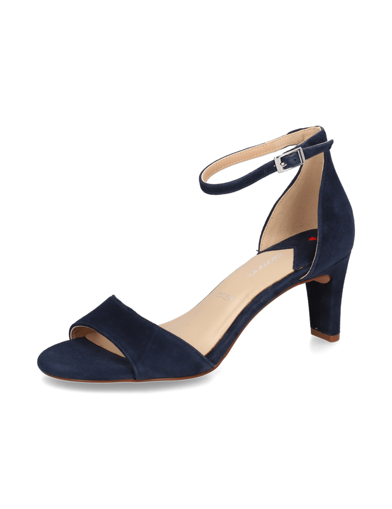 Lazzarini-velúr-Sandále-čierna