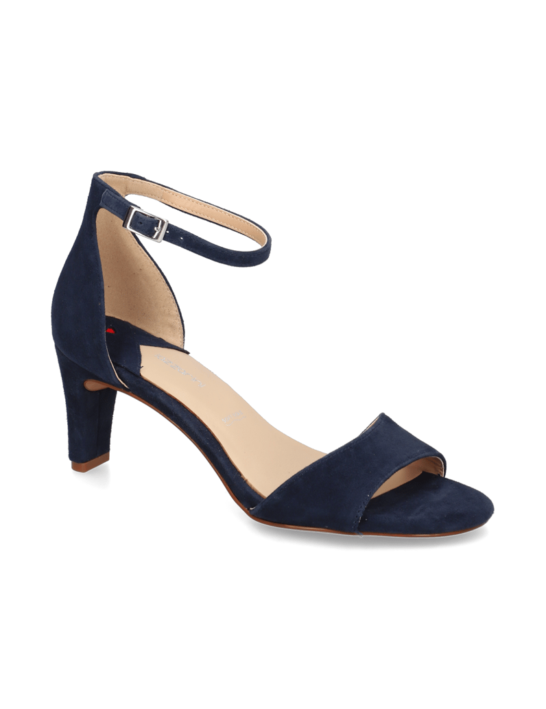 Lazzarini-velúr-Sandále-čierna