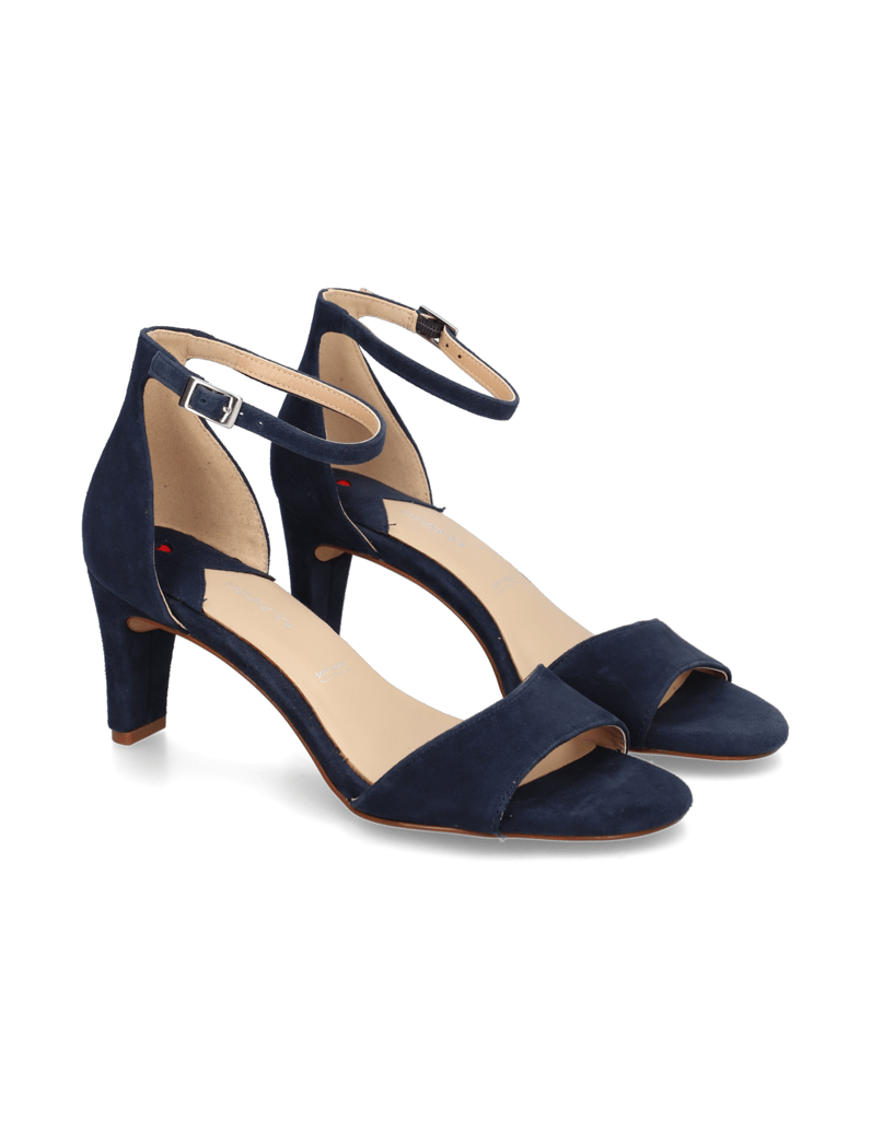 Lazzarini-velúr-Sandále-čierna