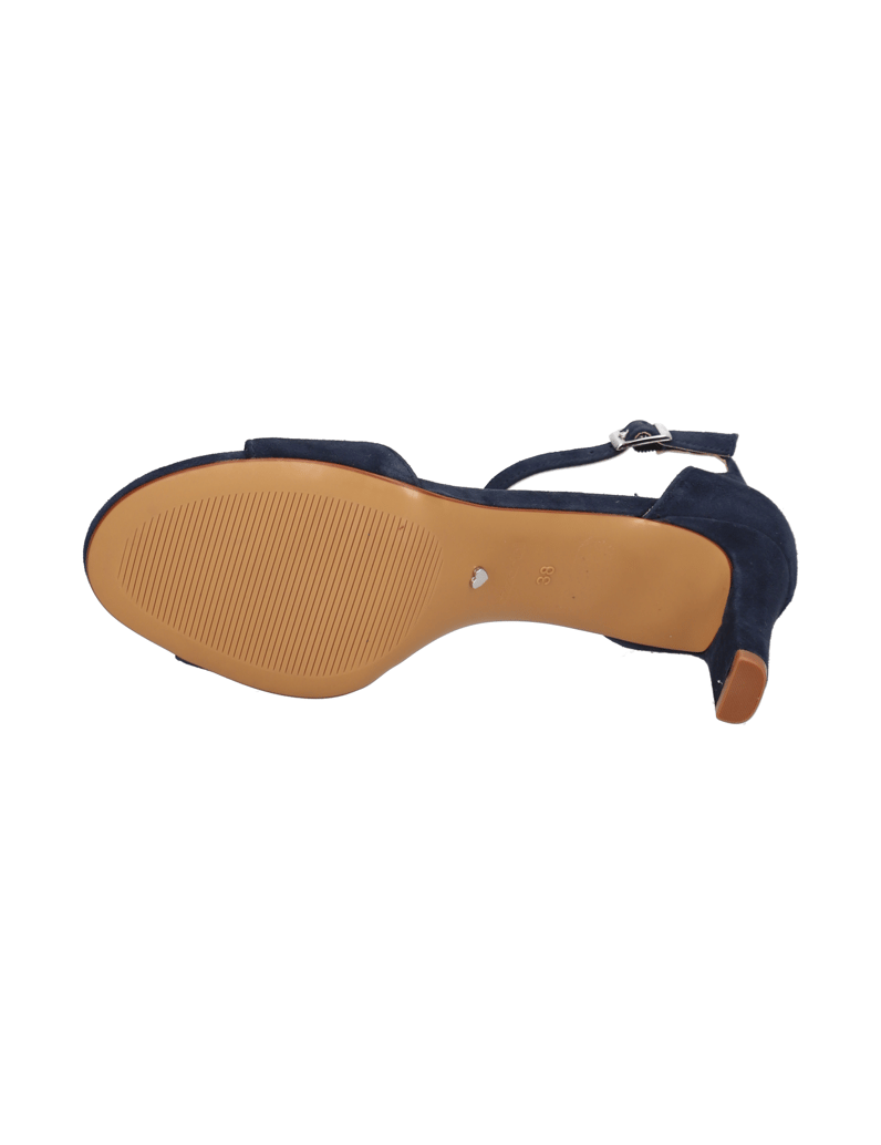 Lazzarini-velúr-Sandále-čierna