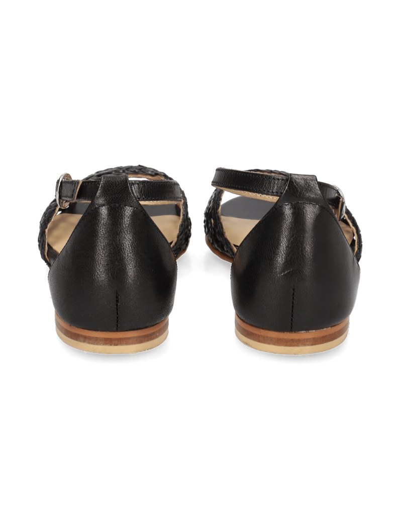 Lazzarini-Glattleder-Sandale-schwarz