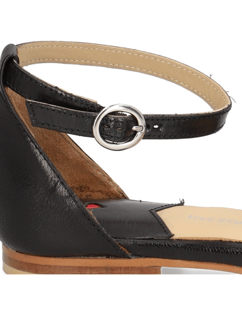 Lazzarini-Glattleder-Sandale-schwarz