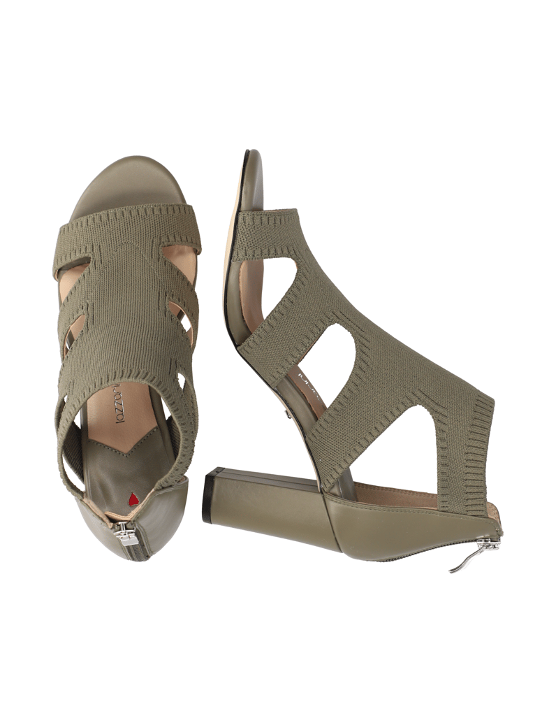 Lazzarini-Textil-Sandale-schwarz