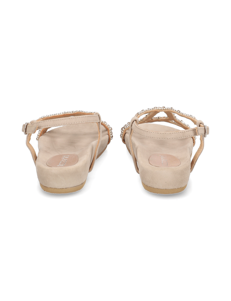 Lazzarini-Veloursleder-Sandale-beige