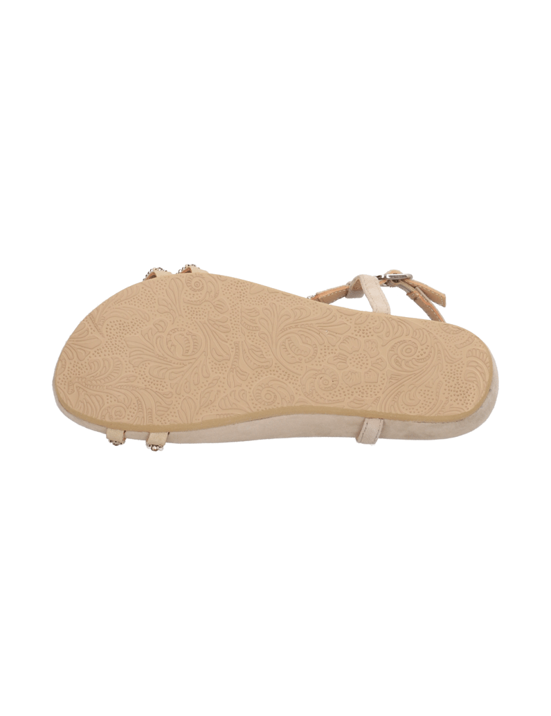 Lazzarini-Veloursleder-Sandale-beige