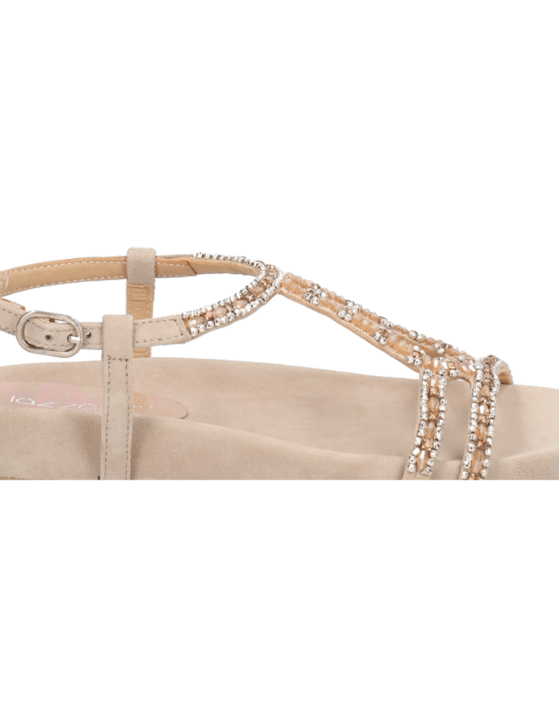 Lazzarini-Veloursleder-Sandale-beige