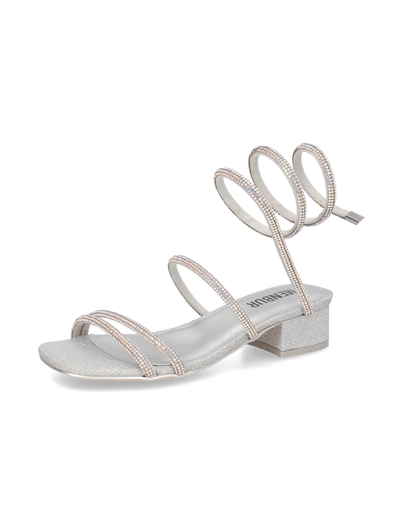 MENBUR-Lederimitat-Sandale-gold