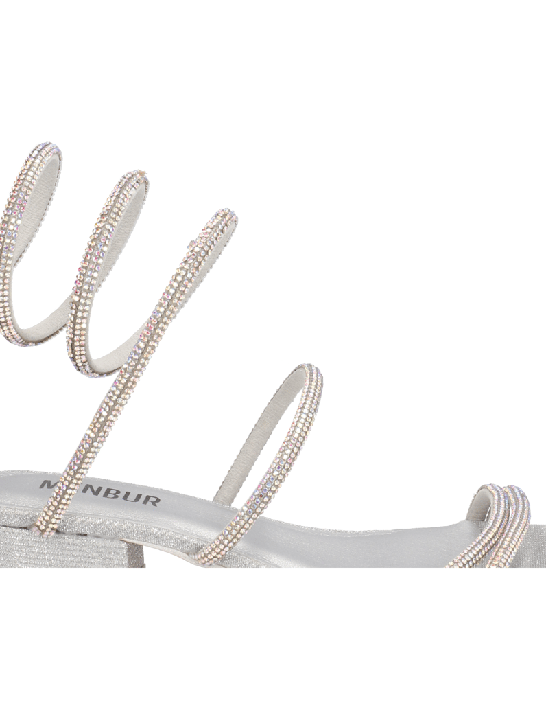 MENBUR-Lederimitat-Sandale-gold