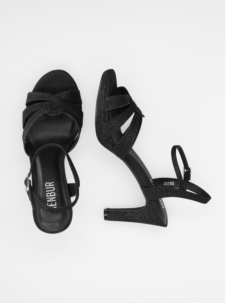 MENBUR-Textil-Sandale-schwarz