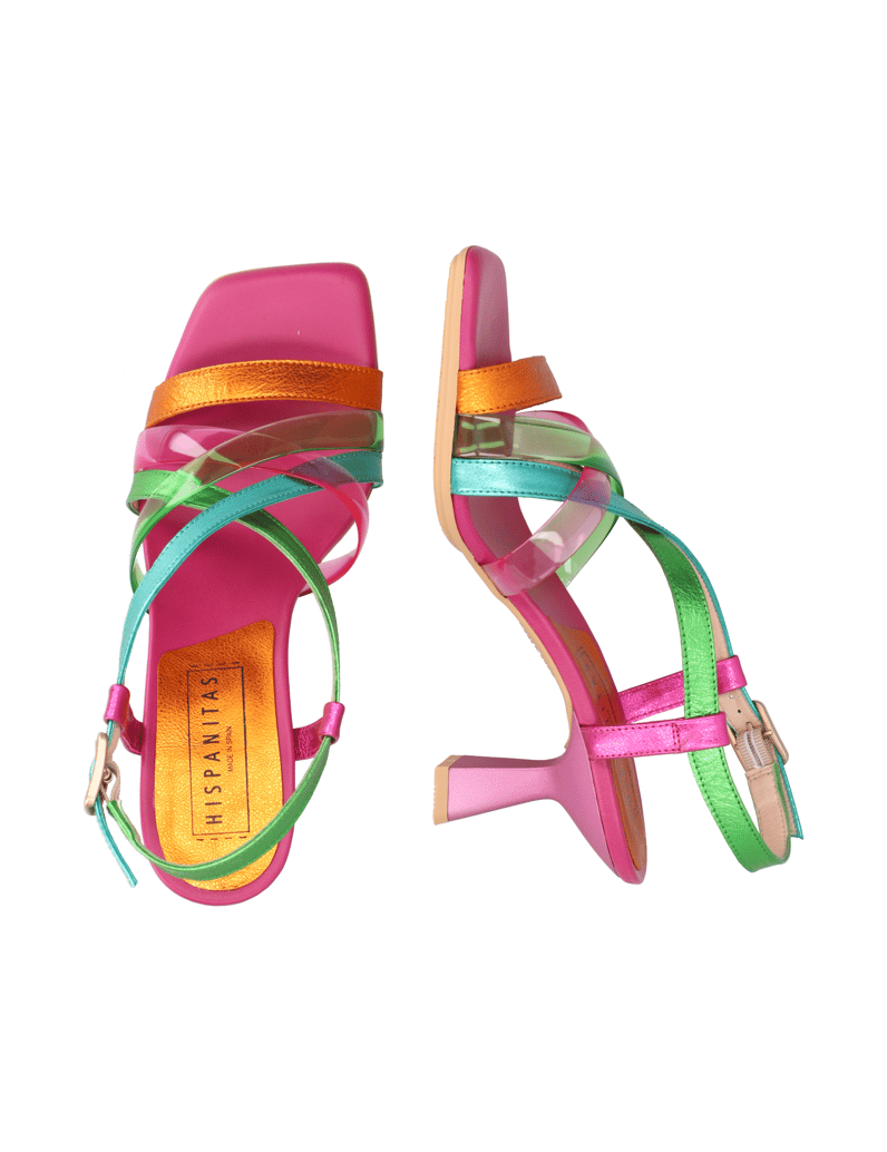 Hispanitas-Glattleder-Sandale-multicolor