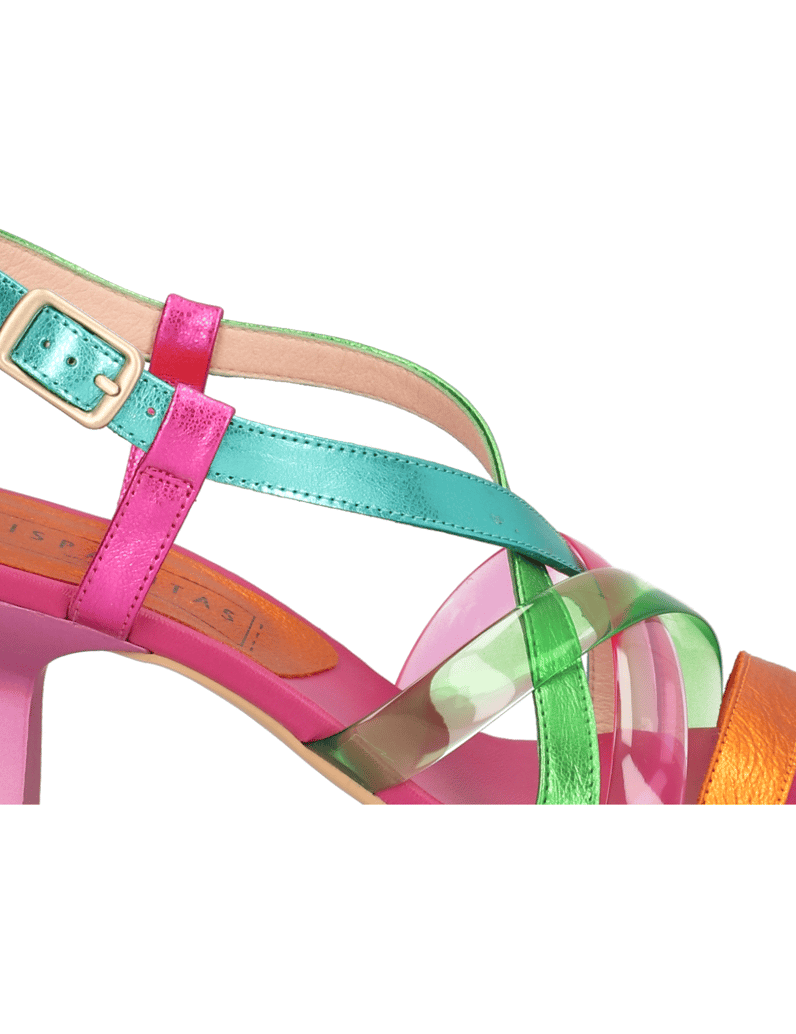 Hispanitas-Glattleder-Sandale-multicolor