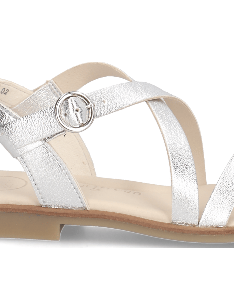 PAUL-GREEN-Glattleder-Sandale-silber