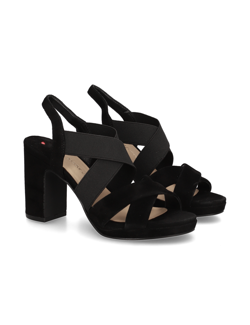 Lazzarini-Veloursleder-Sandale-schwarz