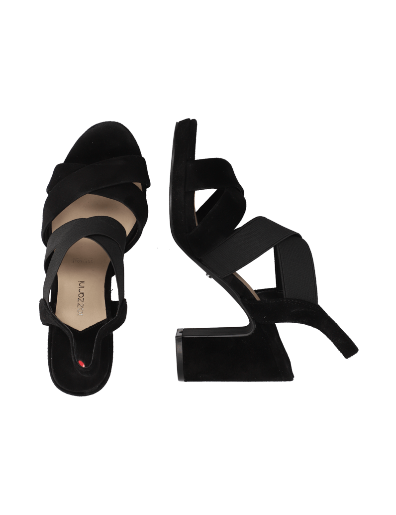 Lazzarini-Veloursleder-Sandale-schwarz