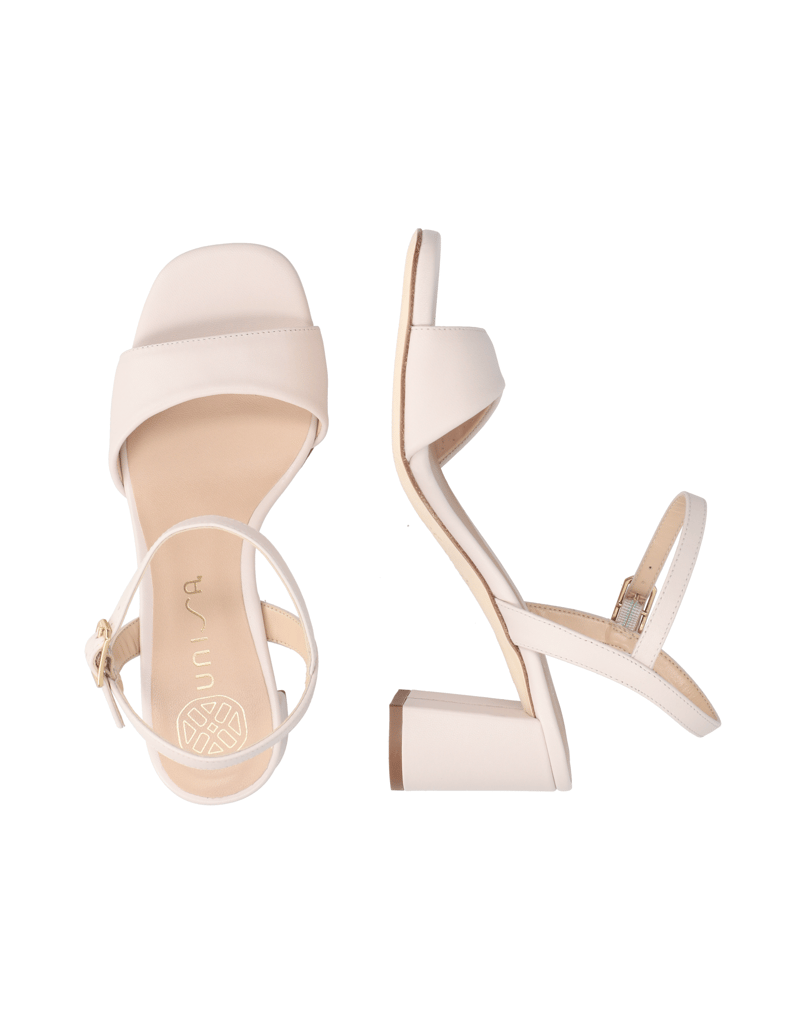 Unisa-Glattleder-Sandale-weiss