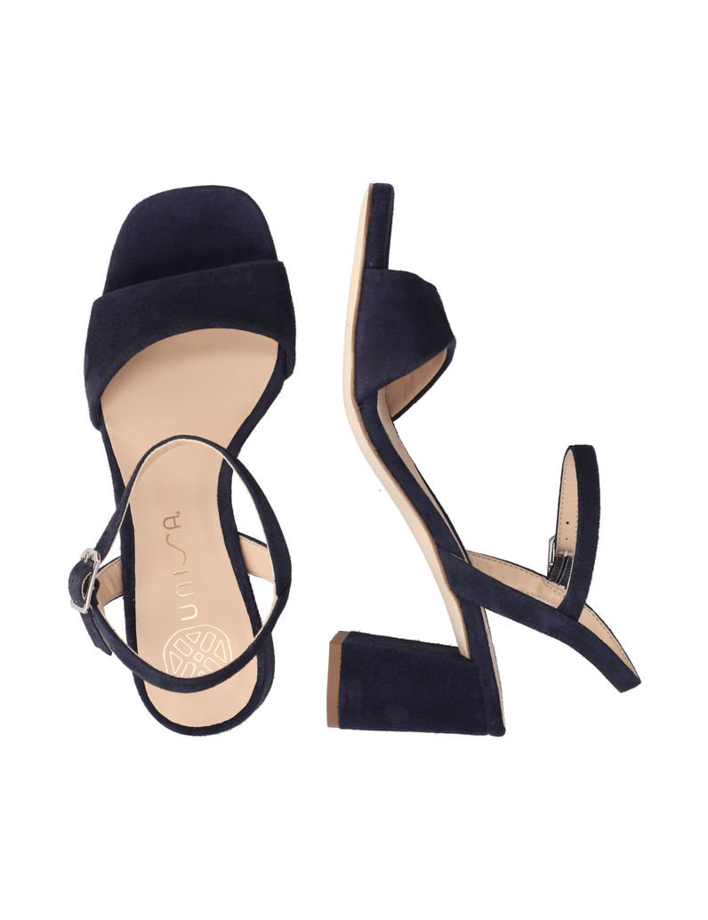 Unisa-Veloursleder-Sandale-weiss