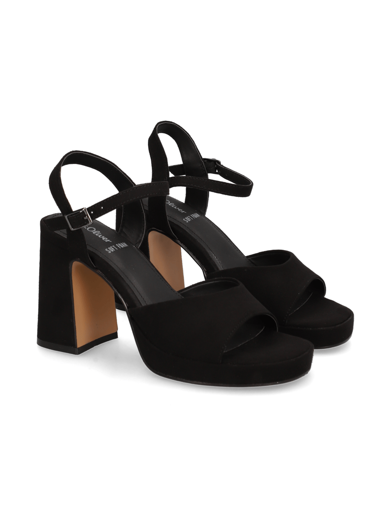 S.Oliver-sandály-černá