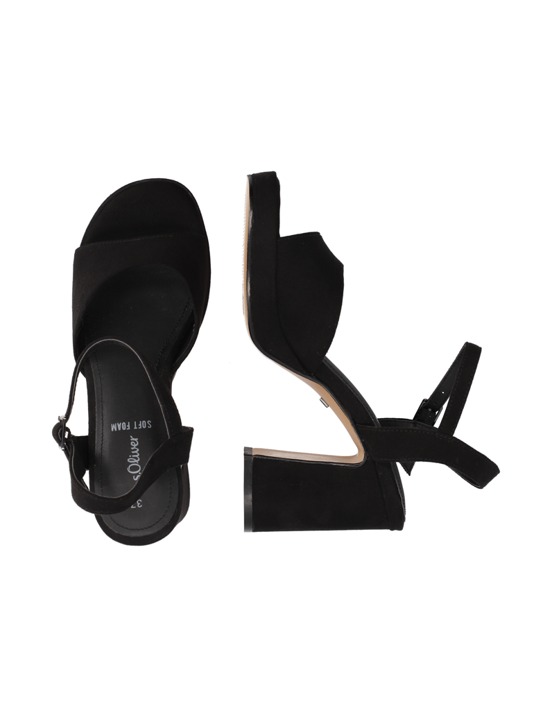 S.Oliver-sandály-černá