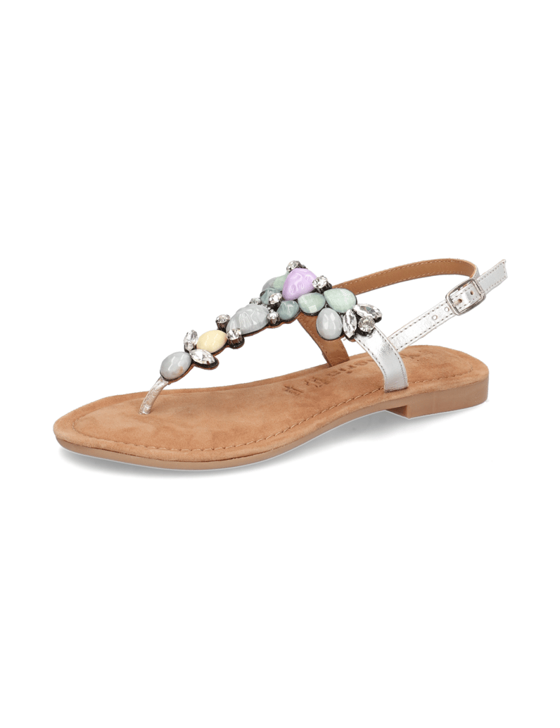 TAMARIS-Glattleder-Sandale-weiss