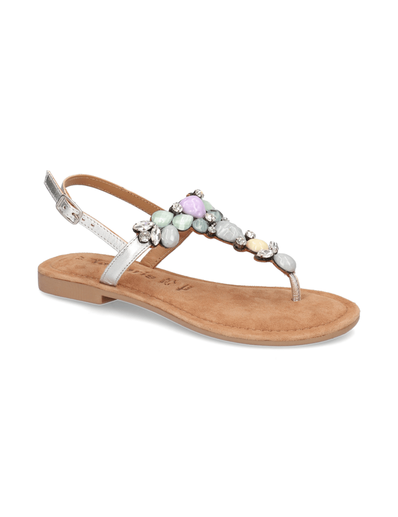 TAMARIS-Glattleder-Sandale-weiss