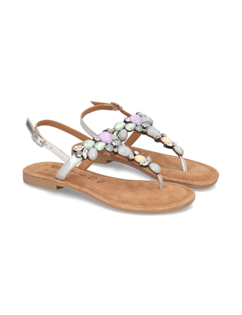 TAMARIS-Glattleder-Sandale-weiss