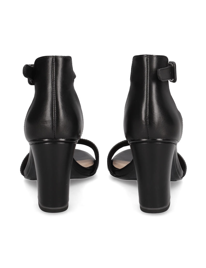 TAMARIS-Glattleder-Sandale-schwarz