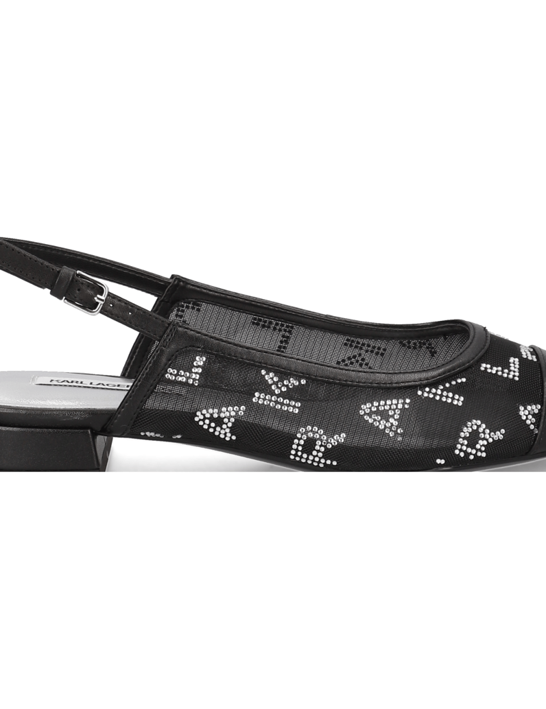 KARL-LAGERFELD-KERRIE-Rhinestone-Sling-schwarz