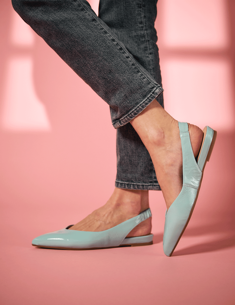 Kate-Gray-Lackleder-Ballerina-türkis