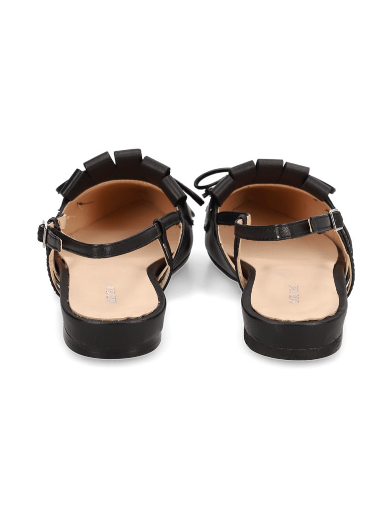 Kate-Gray-Glattleder-Ballerina-schwarz