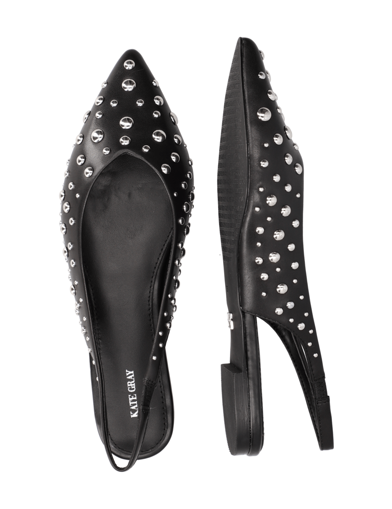 Kate-Gray-Glattleder-Slingballerina-schwarz