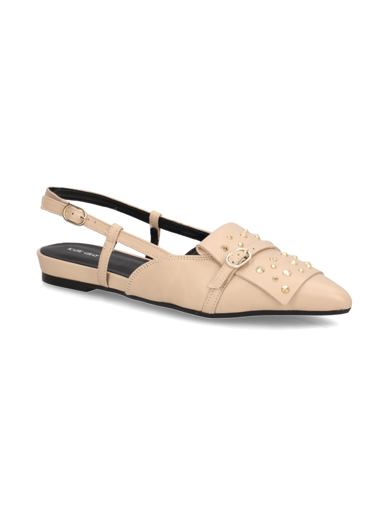 Kate-Gray-Glattleder-Slingballerina-beige