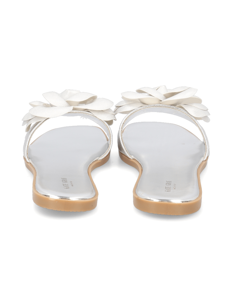 Kate-Gray-Glattleder-Pantoffel-silber