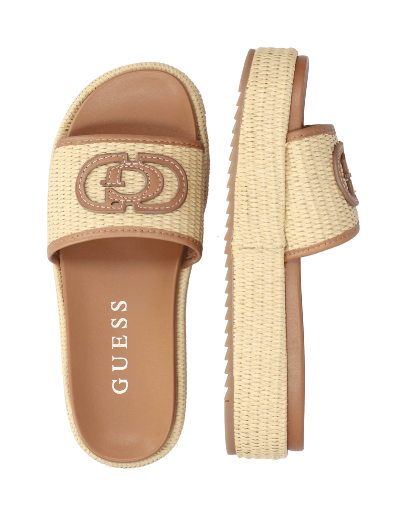 GUESS-LONNEY-Pantoffel-beige