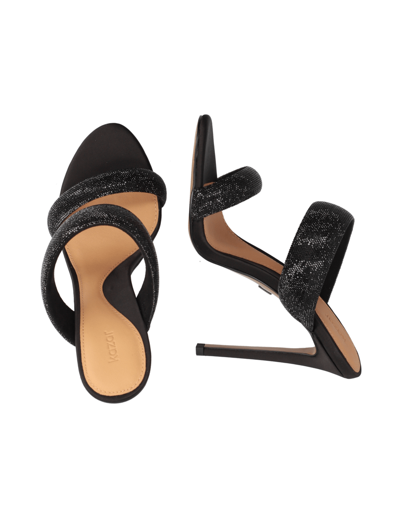 Kazar-Pantoletten-mit-schlankem-Stilettoabsatz-schwarz