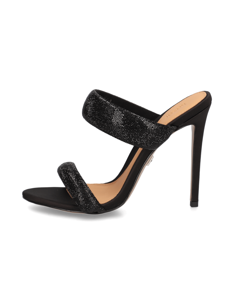 Kazar-Pantoletten-mit-schlankem-Stilettoabsatz-schwarz