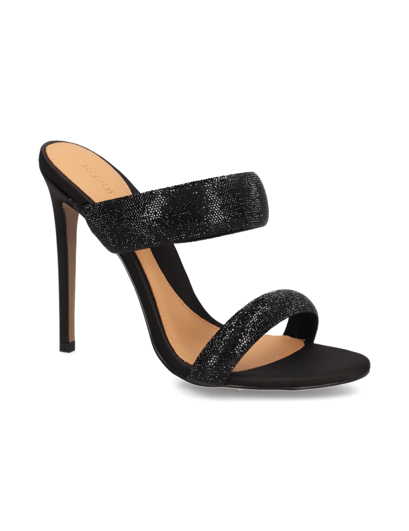 Kazar-Pantoletten-mit-schlankem-Stilettoabsatz-schwarz