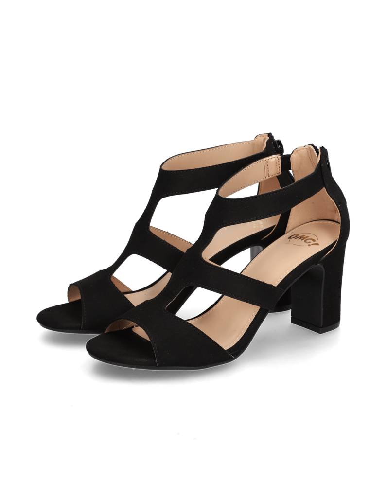 OMG!-Textil-Sandale-černá