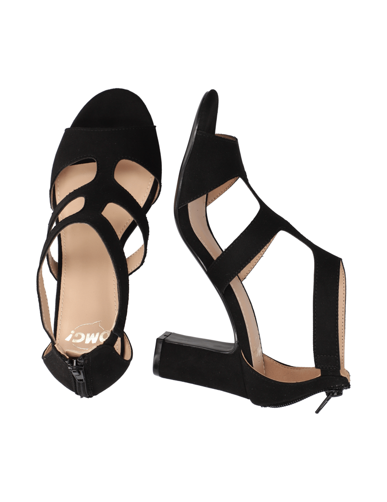 OMG!-Textil-Sandale-černá