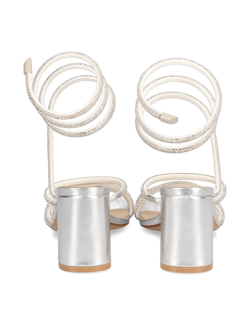 Kate-Gray-Imitácia-kože-sandály-stříbrná