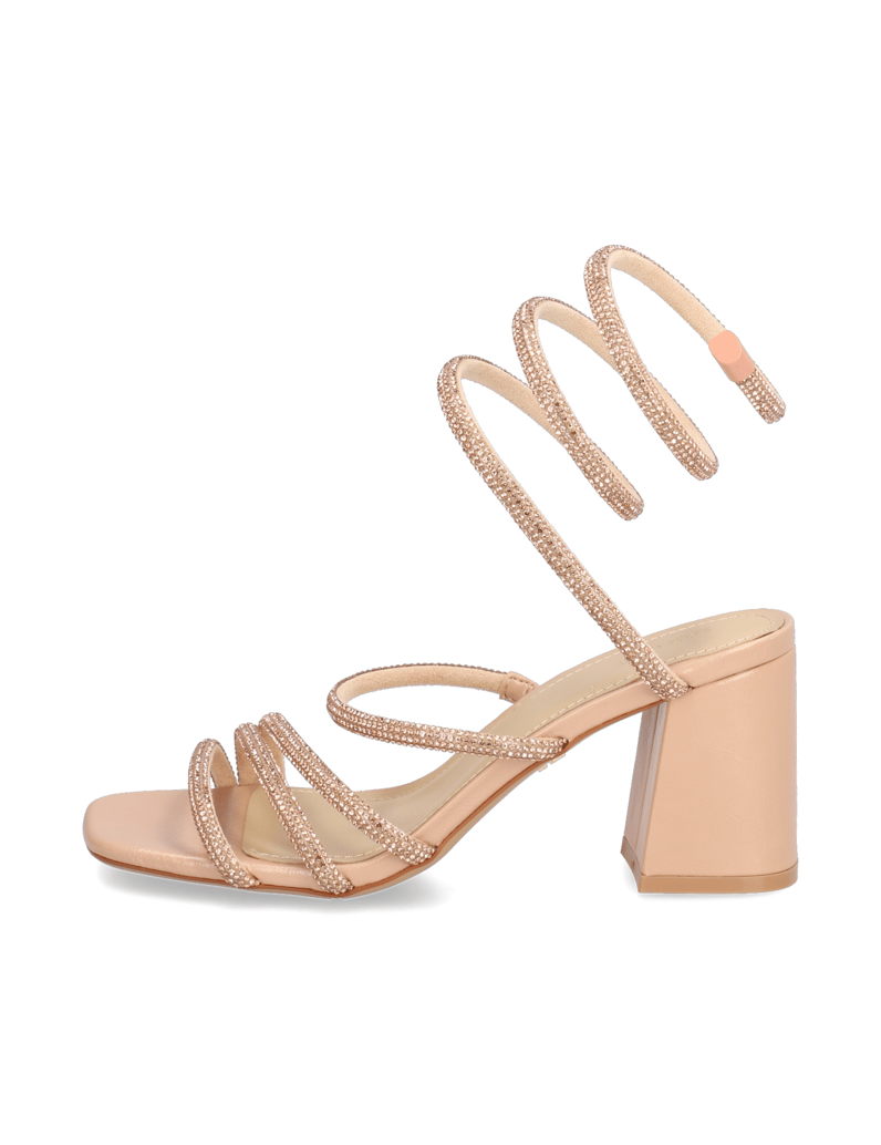 Kate-Gray-Imitácia-kože-sandály-stříbrná