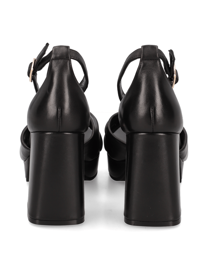 Kate-Gray-hladká-kůže-sandály-černá